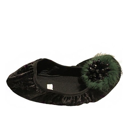 PİSİ PİSİ 28 - 43 ÖZEL NUMARA KADİFE YEŞİL TÜYLÜ 2