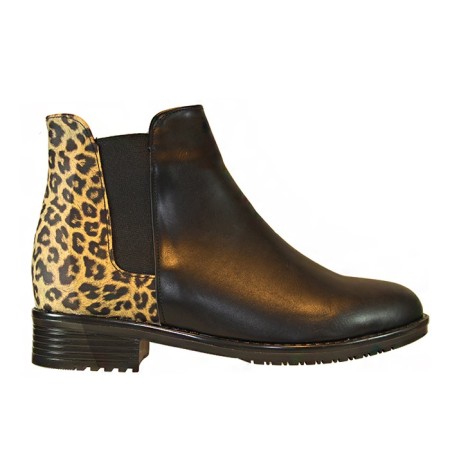 İLKER ZENNE BOT 01 CİLT SİYAH LEOPAR