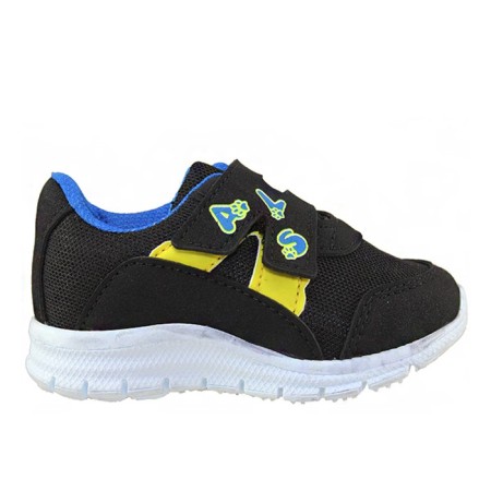 ALESSIO BEBE SPOR 105 ANORAKLI SİYAH SARI SAX